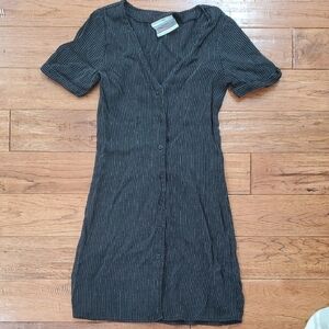 Urban Renewal Remnants Menswear Pinstripe Mini Dress